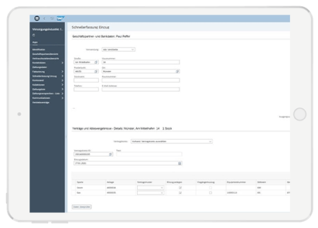 Screenshot von S/4HANA Utilities Customer Engagement