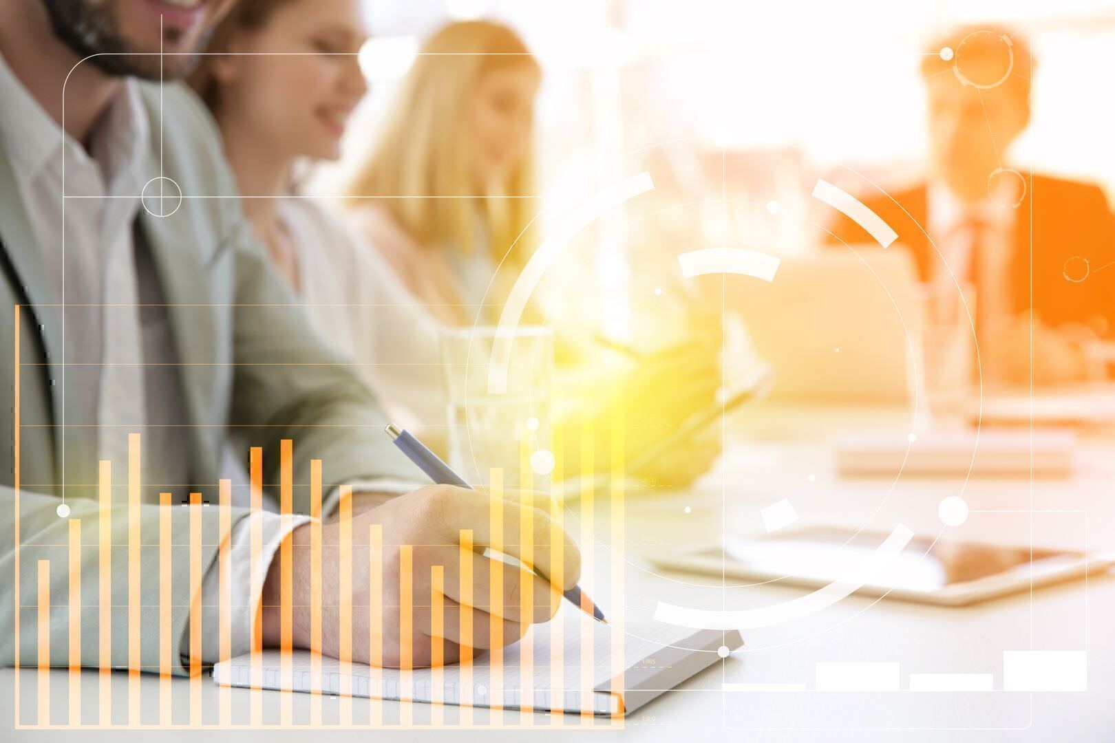 Referenzen und Partner Migration Menschen an Besprechungstisch